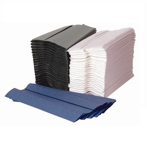 Jangro C Fold Hand Towels Blue 1 Ply 2880's Peter Hogarth